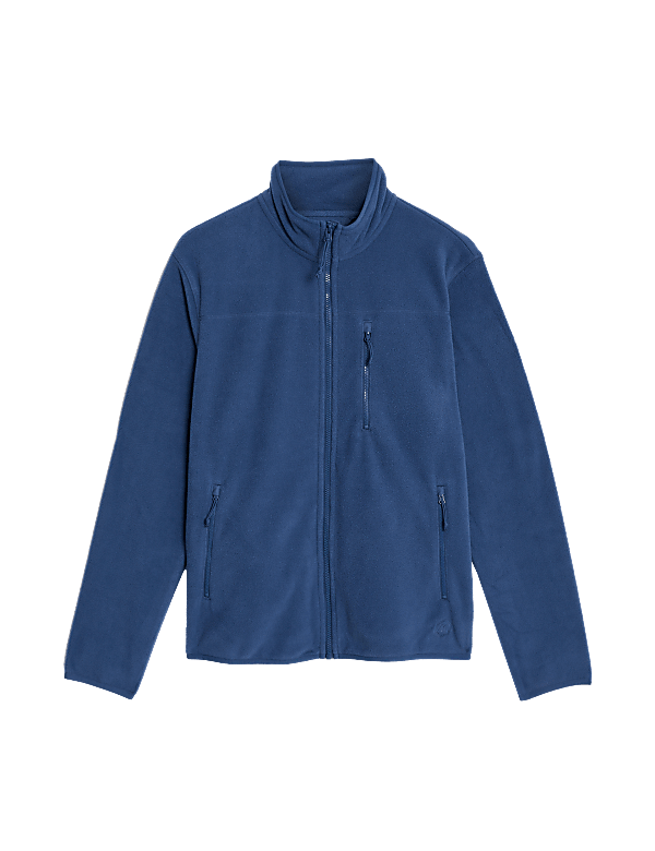 Fleece Zip Up Funnel Neck Jacket