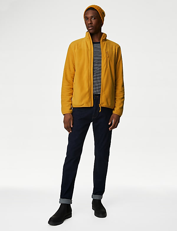 Fleece Zip Up Funnel Neck Jacket