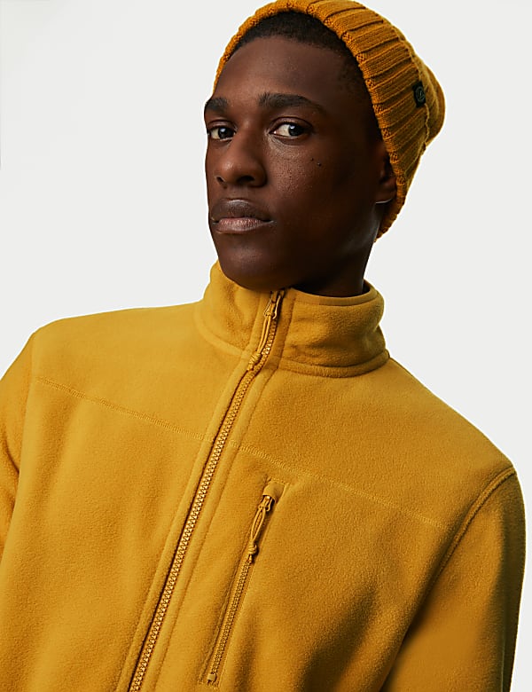 Fleece Zip Up Funnel Neck Jacket