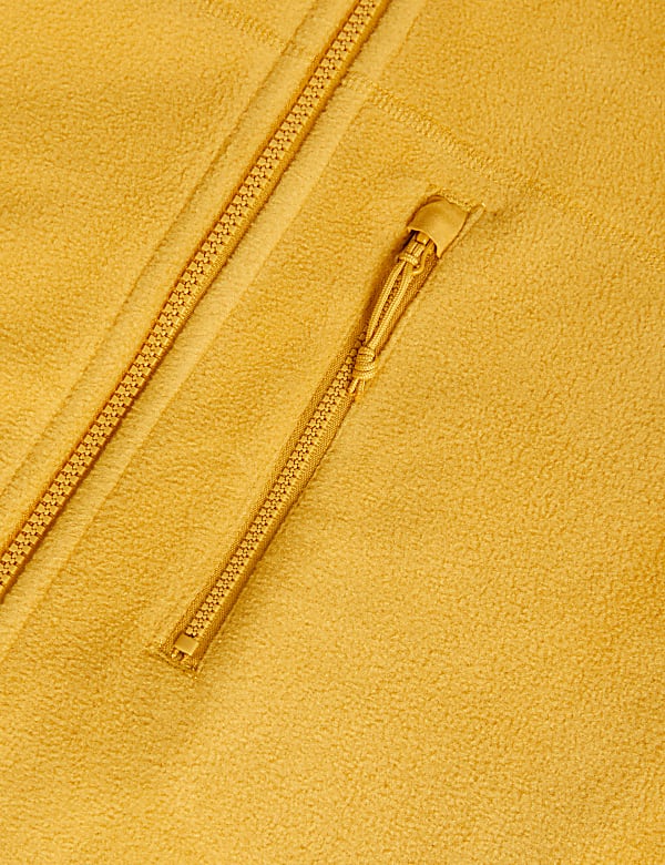 Fleece Zip Up Funnel Neck Jacket
