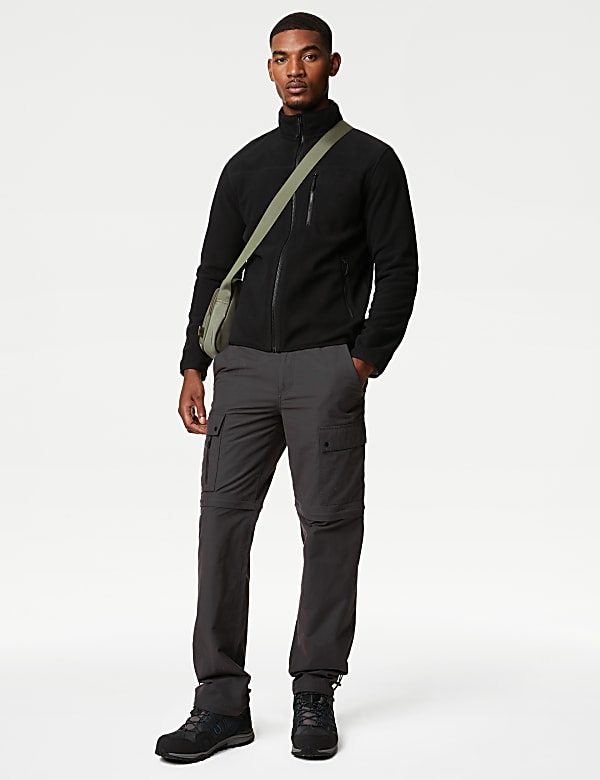 Fleece Zip Up Funnel Neck Jacket