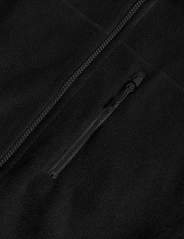 Fleece Zip Up Funnel Neck Jacket