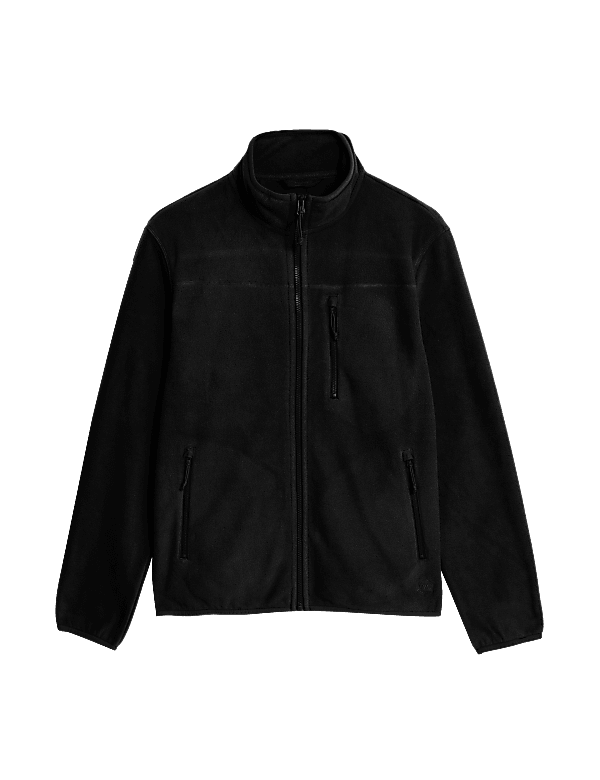 Fleece Zip Up Funnel Neck Jacket
