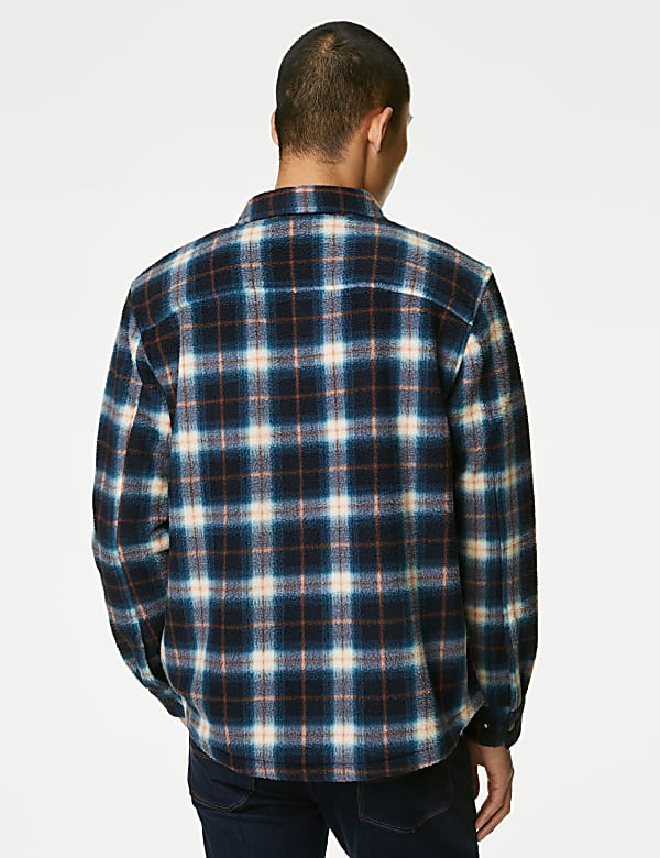 Polar Fleece Check Overshirt