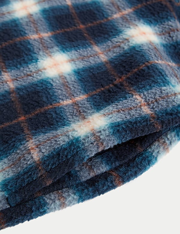 Polar Fleece Check Overshirt