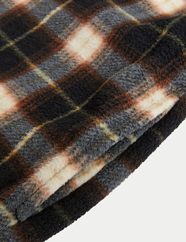 Polar Fleece Check Overshirt