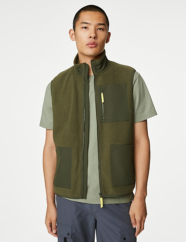 Polar Fleece Zip Up Gilet