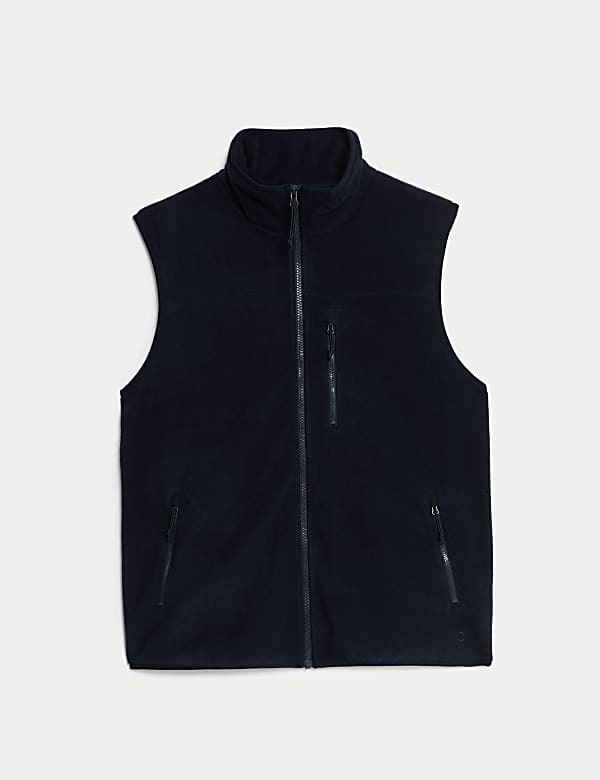 Black fleece gilet hotsell