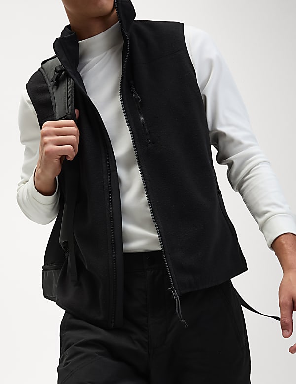 Funnel Neck Fleece Gilet
