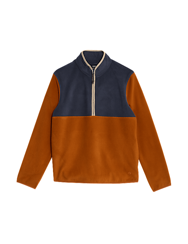 Half Zip Colour Block Micro Fleece