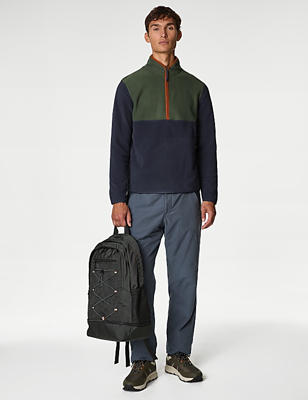 Half Zip Colour Block Micro Fleece
