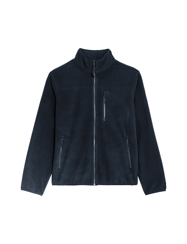 Zip Up Funnel Neck Micro Fleece
