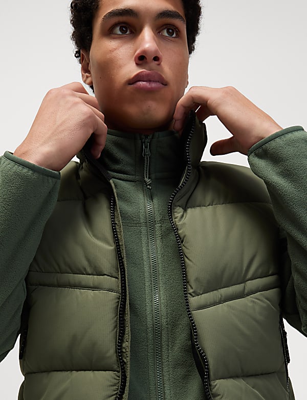 Zip Up Funnel Neck Micro Fleece