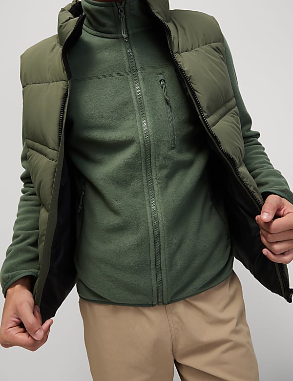 Zip Up Funnel Neck Micro Fleece