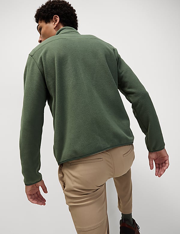 Zip Up Funnel Neck Micro Fleece