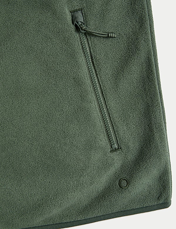 Zip Up Funnel Neck Micro Fleece