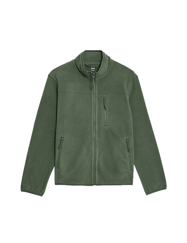 Zip Up Funnel Neck Micro Fleece