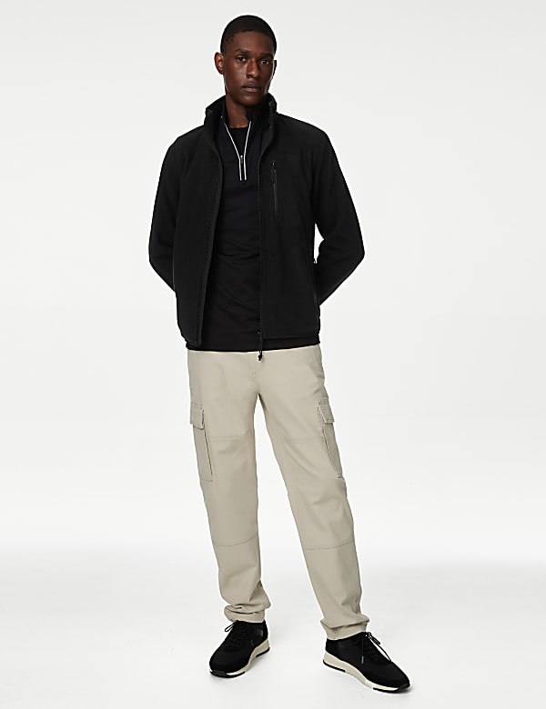 Zip Up Funnel Neck Micro Fleece