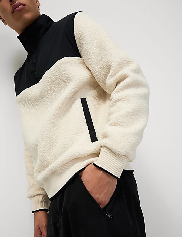 Polar Fleece Colour Block Top