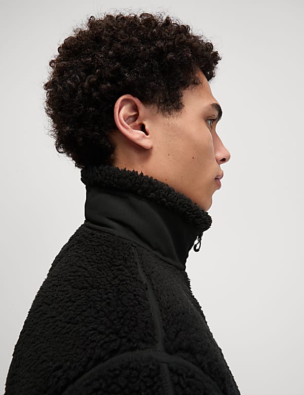 Fleece Jacke mit Stehkragen