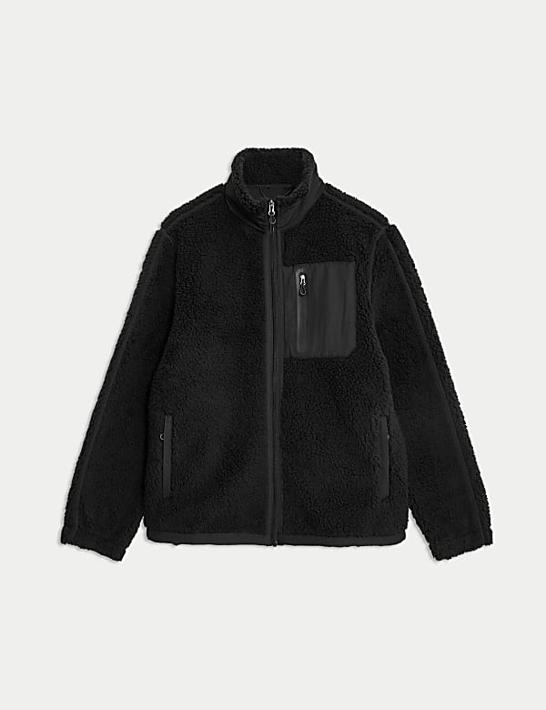 Funnel Neck Fleece Jacket