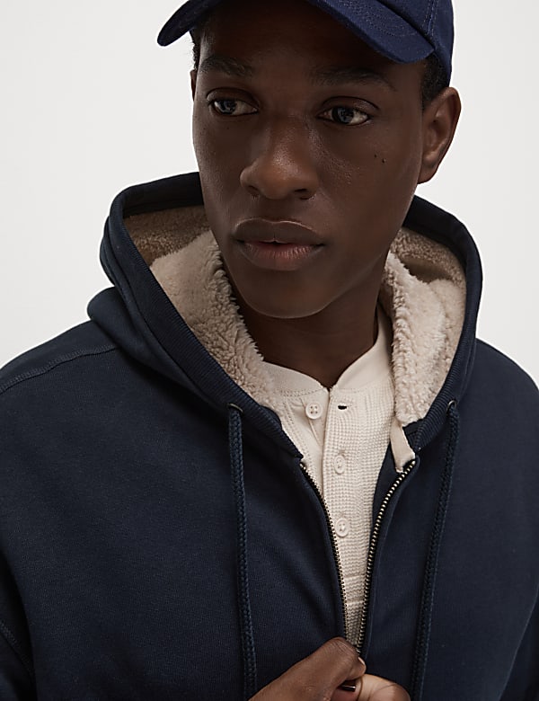 Pure Cotton Fleece Lined Hoodie