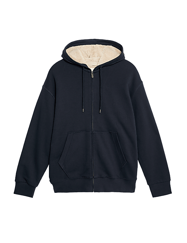 Pure Cotton Fleece Lined Hoodie