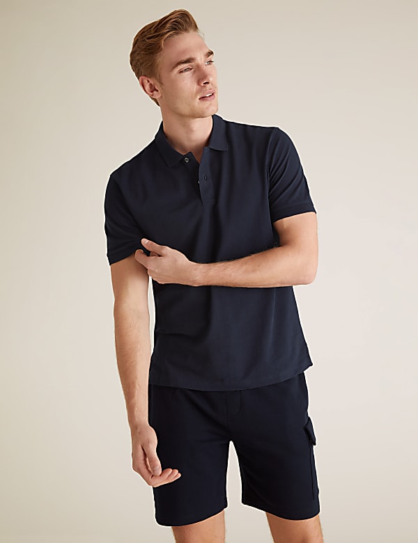 2pk Pure Cotton Polo Shirts