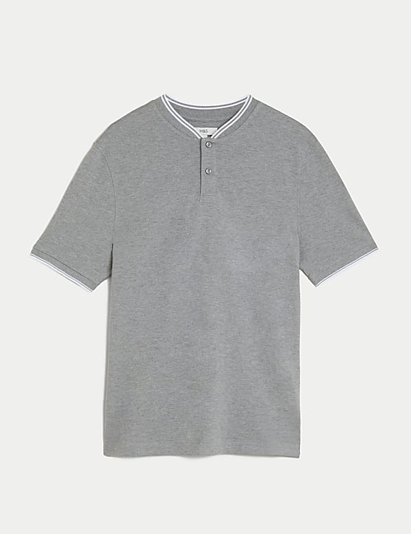 Pure Cotton Baseball Collar Polo