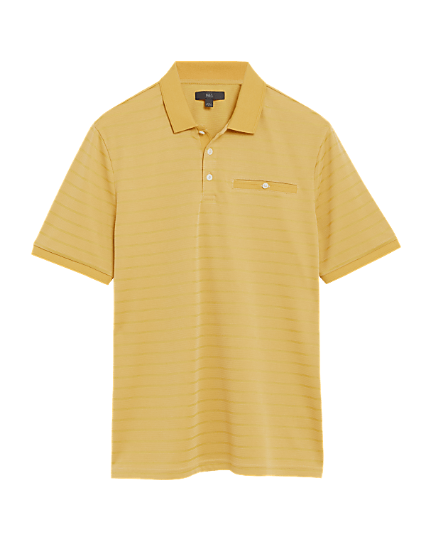 Modal Soft Touch Stripe Polo Shirt