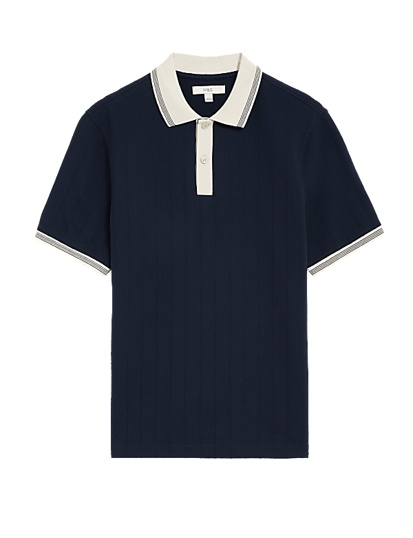 Cotton Rich Textured Polo Shirt