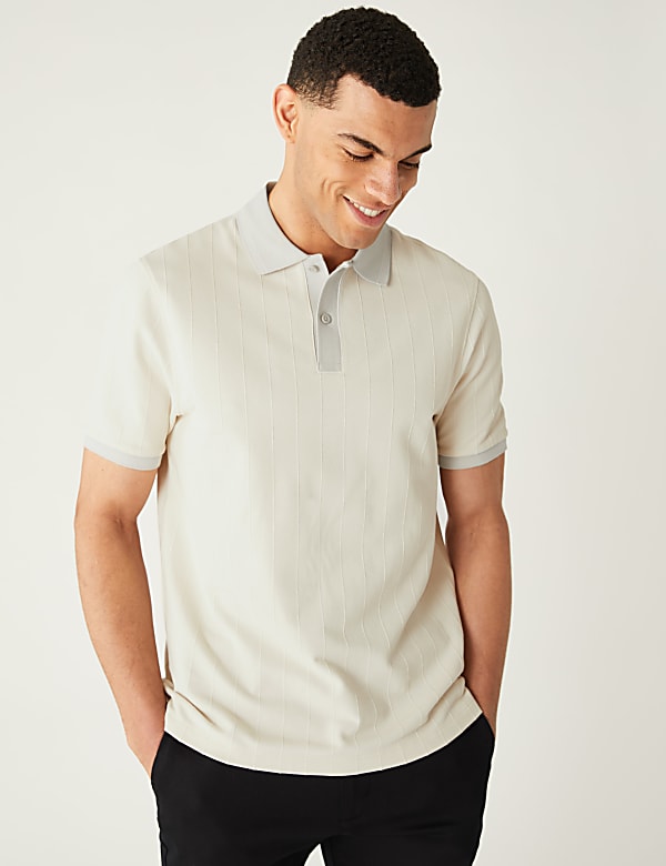 Cotton Rich Textured Polo Shirt