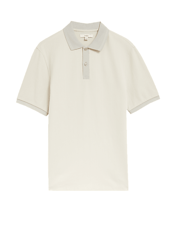 Cotton Rich Textured Polo Shirt