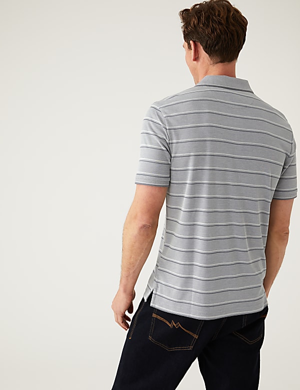 Modal Rich Striped Polo Shirt