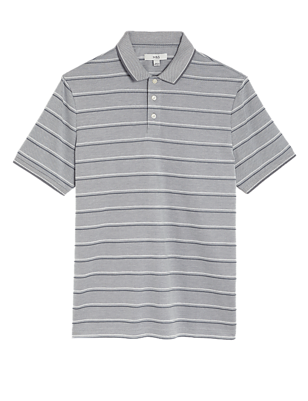 Modal Rich Striped Polo Shirt