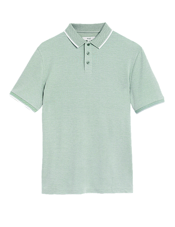 Modal Rich Tipped Collar Polo Shirt