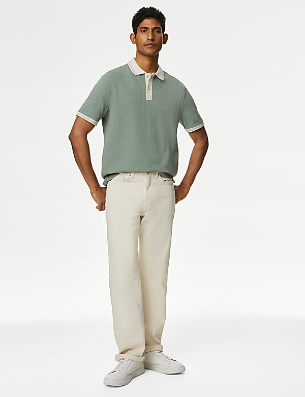 Cotton Rich Textured Polo Shirt