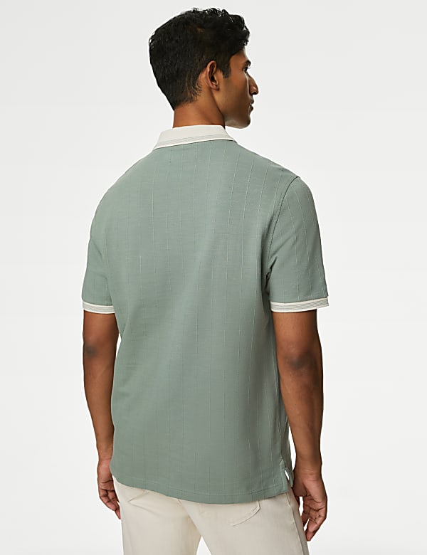 Cotton Rich Textured Polo Shirt