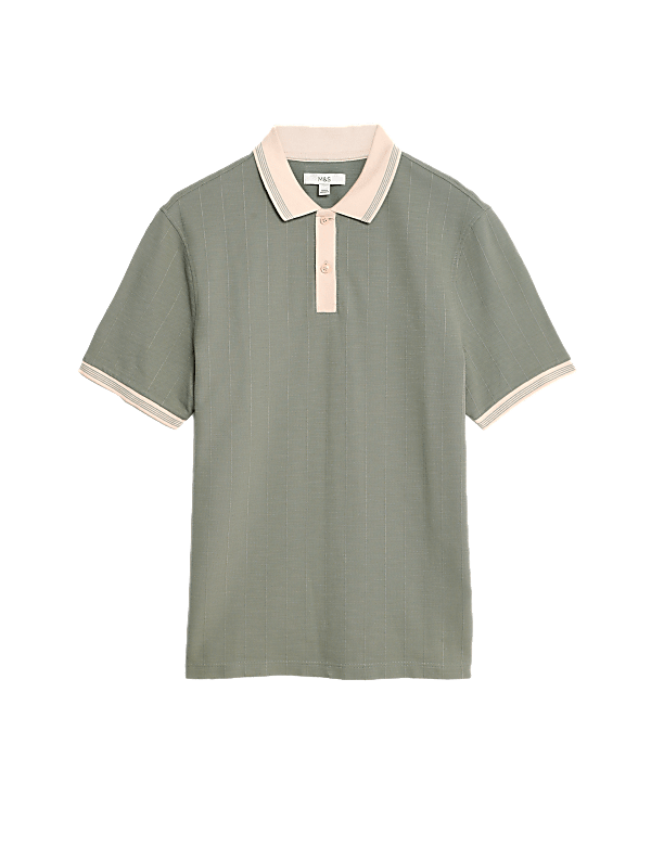 Cotton Rich Textured Polo Shirt
