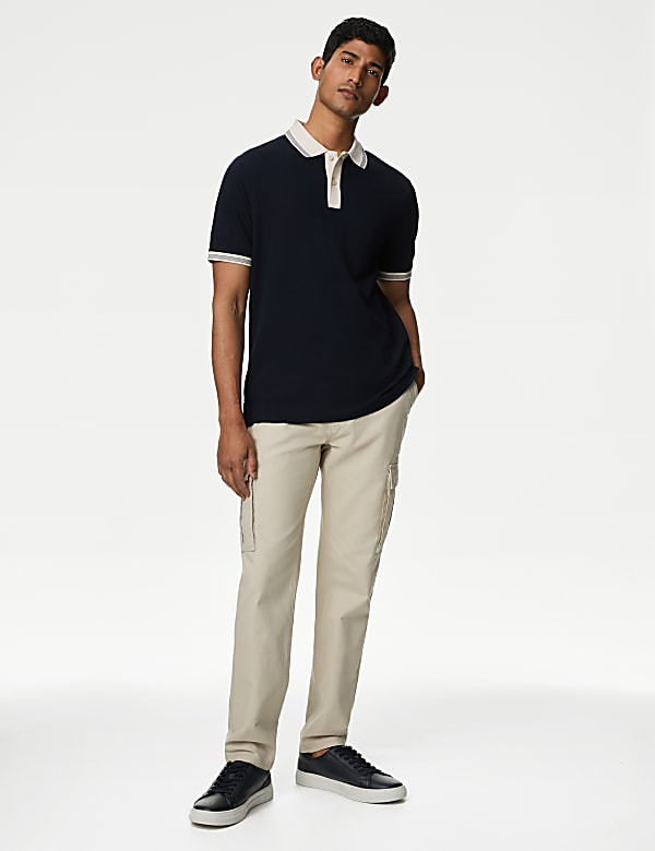 Cotton Rich Textured Polo Shirt