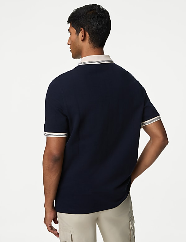 Cotton Rich Textured Polo Shirt