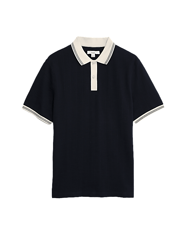 Cotton Rich Textured Polo Shirt