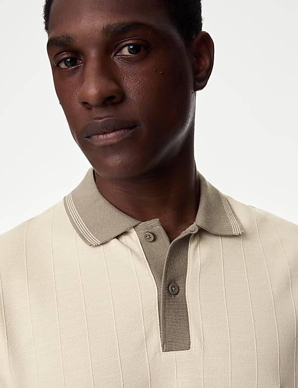 Cotton Rich Textured Polo Shirt