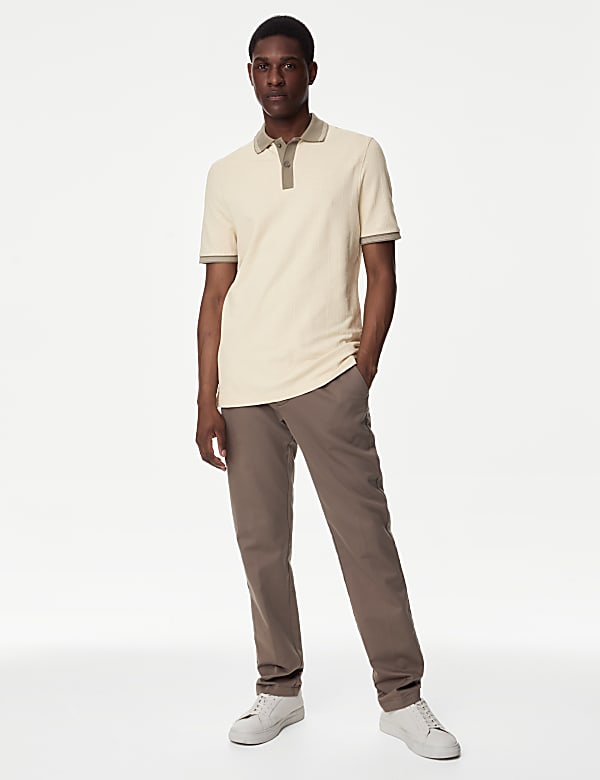 Cotton Rich Textured Polo Shirt