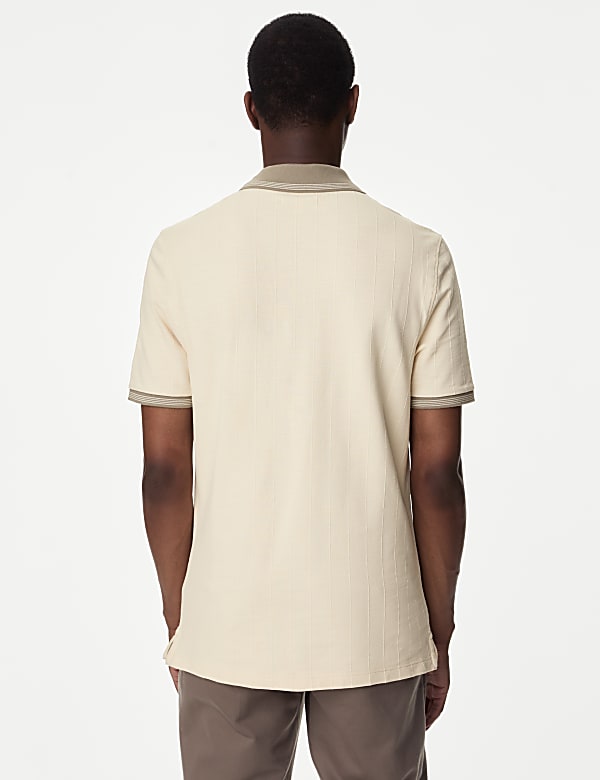 Cotton Rich Textured Polo Shirt