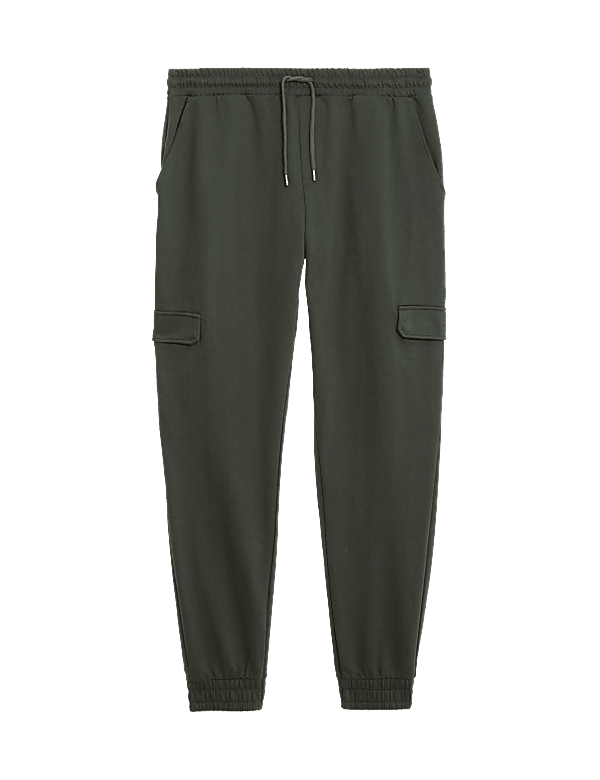 Cotton Rich Textured Cargo Joggers