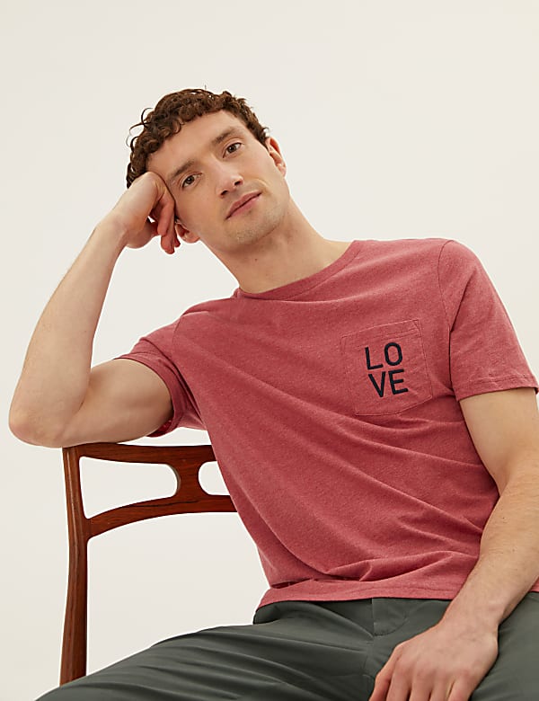 Pure Cotton Embroidered T-Shirt