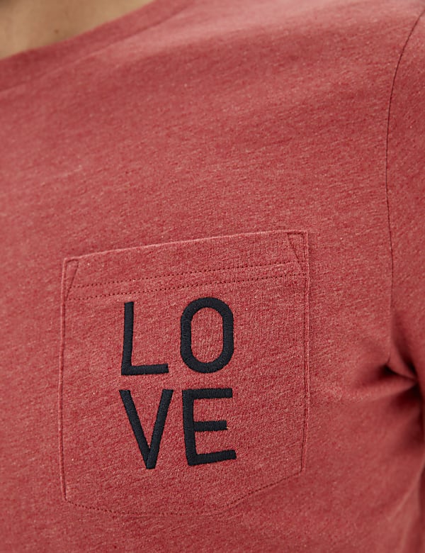 Pure Cotton Embroidered T-Shirt