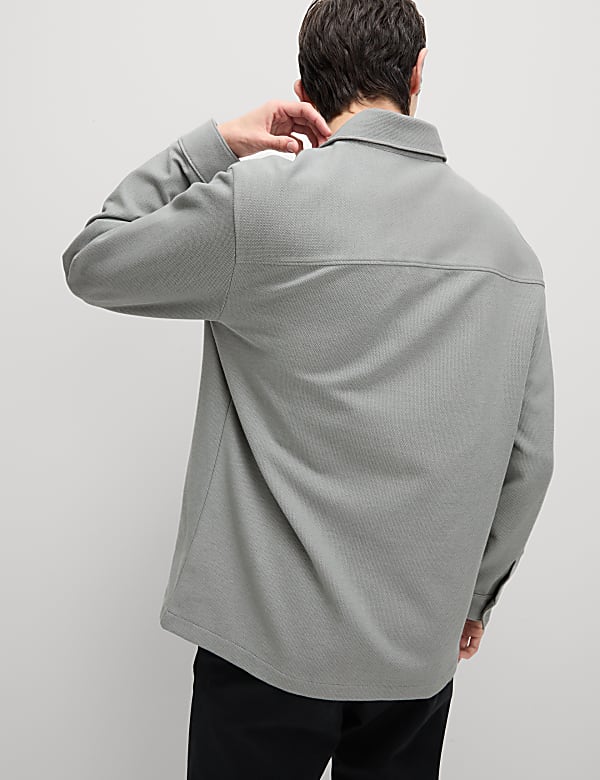 Smart Two Pocket Overshirt with Stretch
