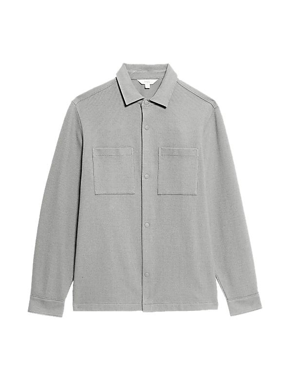 Smart Two Pocket Overshirt with Stretch